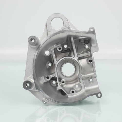 Demi-carter Moteur ONE Pour Scooter MBK 50 Next Génération - Côté Allumage, Aluminium Gris