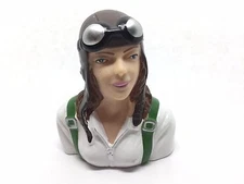 1pc 1/6 Female Civil Pilot Model Figure RC Plane 3"x2.5"x1 3/4" (US SELLER/SHIP)