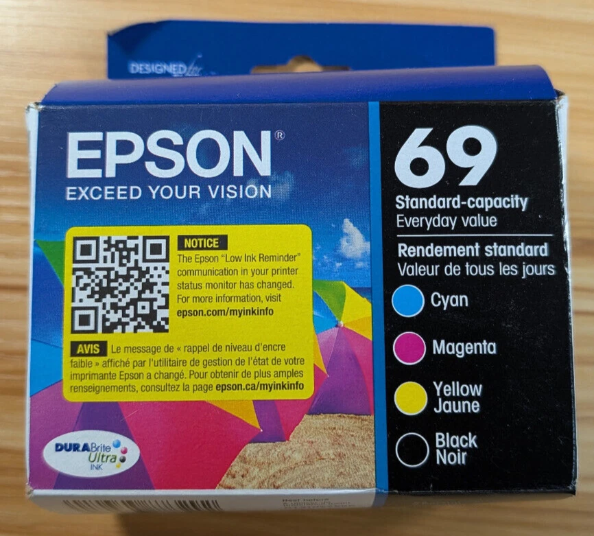 Epson 69 Capacidad Estándar Tinta Impresora Lote de 6 Nuevas en Paquete NO CADUCADA 2026 Foto 2 de 4