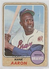 1968 Topps Hank Aaron #110 HOF 6j4