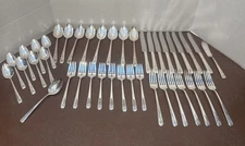 Community Oneida 1940s Silver Plate MILADY 41pc Flatware Vtg 