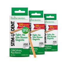 Stim-U-Dent Plaque Removers 24 Packs of 25 Picks/Pack 600 Picks - Mint...