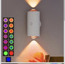 LED Wall Lights Motion Sensor 7 Color Light USB Rechargeable Bedroom Night Light