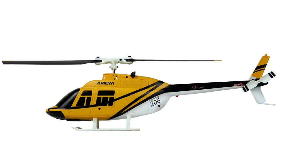 BELL 206 JET RANGER HELIKOPTER 4-KANAL mit 6 ACHS GYRO RTF AMEWI 25358 - Bild 3 von 4
