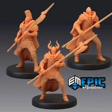 Royal Guard Halberd Set | Dungeons and Dragons DnD Tabletop Miniatures 28-32mm