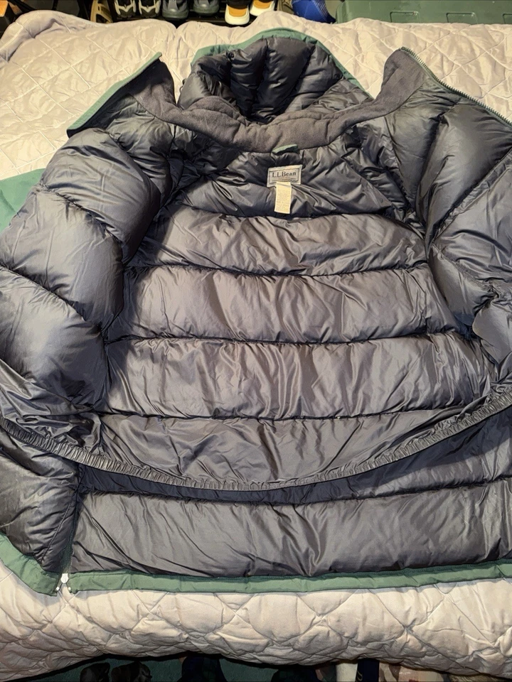 Parka LL Bean Maine Wardens para Hombres 2XL GoreTex Aislada Plumón de Ganso Verde De Colección Foto 3 de 4
