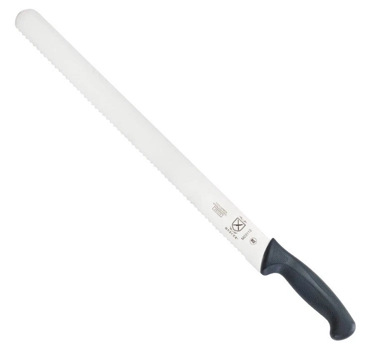 Mercer Culinary M23113 Millennia Black Handle 16-Inch Wavy Edge Cake Slicer