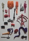 He-Man Vintage 1980's MOTU Masters Of The Universe Weapons Accessories Lot Of 20