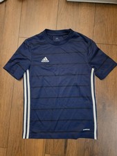 Adidas Short-Sleeve T-Shirt Youth Size 11-12 years Blue Soccer AEROREADY