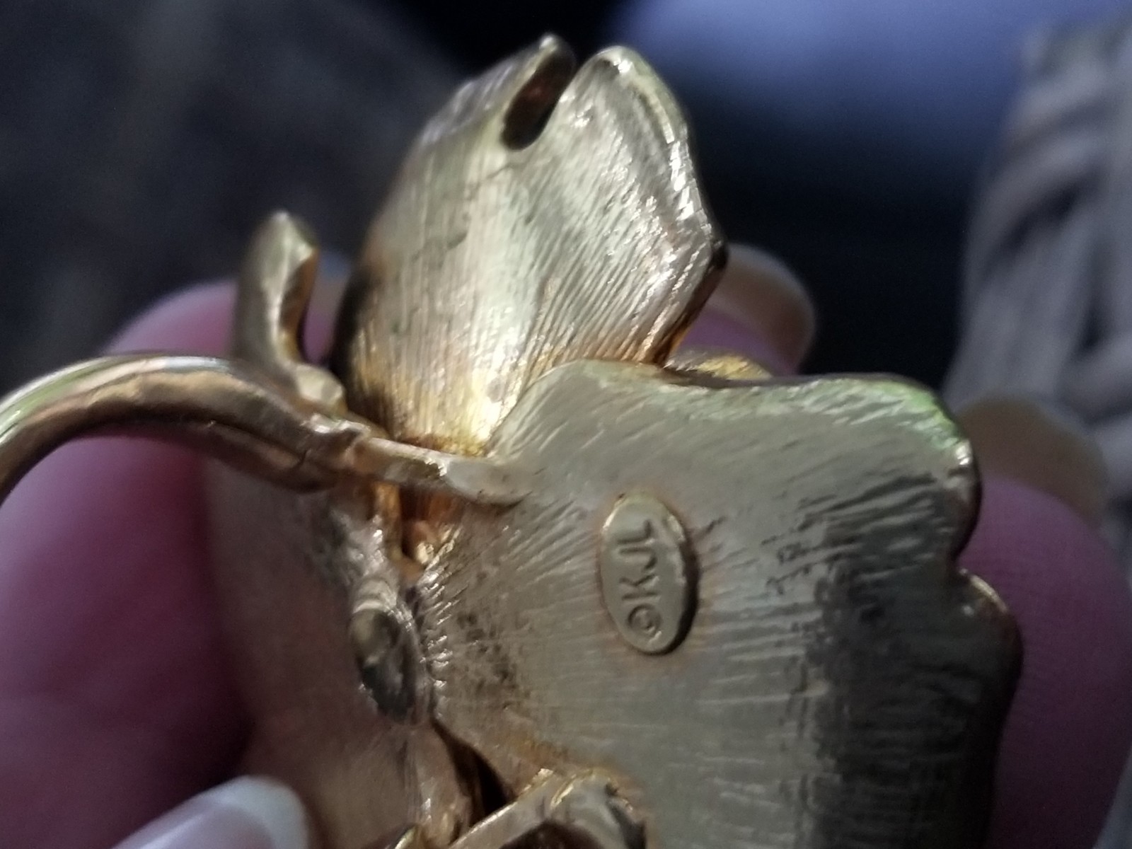 Rare Vintage Kenneth Jay Lane Black Enamel Goldto… - image 15
