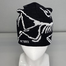 Arc'teryx Unisex Beanie Orca Black/White One Size Bird Head Toque Wool Polyester