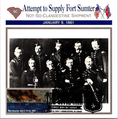 Dr Jim Stamps Maximum Card Fort Sumter Forever The Civil War Fdc