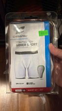 Champro Youth Boys XS White Compression Boxer Short w/ C-Flex Cup 4-Way Stretch