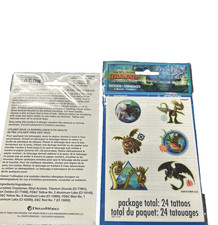 HOW TO TRAIN YOUR DRAGON TEMPORARY TATTOOS 2 Pk 48 Ct