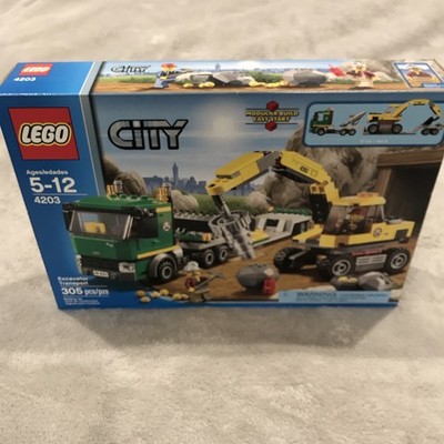 LEGO City Excavator Transport 4203   NEW Sealed | Retired Mining Set | 305 pcs