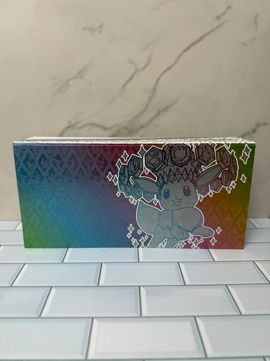 Pokemon TCG Prismatic Evolutions Eevee SPC Playmat, Deck Box