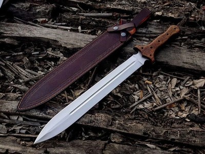 Roman Gladius Short Sword Custom Handmade carbon Steel Double Edge Battle Ready