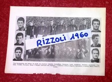 MILAN PAGINA RITAGLIO ALMANACCO RIZZOLI 1960 ALTAFINI SCHIAFFINO GHEZZI LIEDHOLM