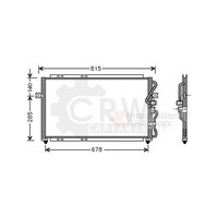 Kondensator Klimaanlage FüR KIA Carnival II 2.9 Crdi 2.5 V6