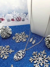 Premier Designs 'CRYSTAL SPRIGS' Necklace and Earrings Set