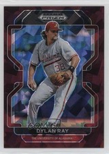 2022 Panini Prizm Draft Picks Burgundy Cracked Ice 19/23 Dylan Ray #PDP108 1ek2