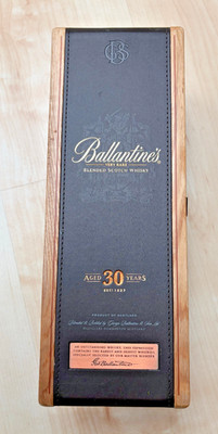 Ballantine s 30 Jahre Holzbox / Holzkiste / Schatulle, wie neu, selten