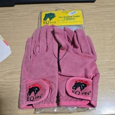 Pink Eqvvs horse Riding Gloves size small 