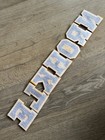 Vintage Chenille Letters For Varsity Jacket NEW Retro ELKHORN Purple Gold 3.5” — photo 8
