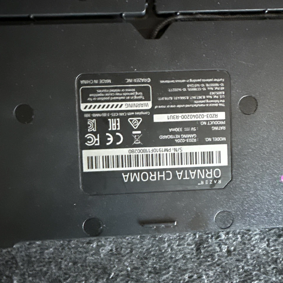 Teclado para juegos Razer Ornata Expert USADO Foto 2 de 3