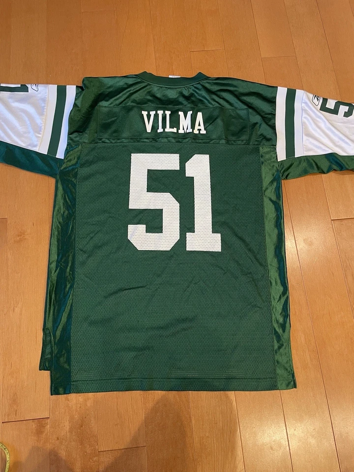 Vintage Jonathan Vilma #51 Reebok NFL New York Jets Jersey Men's Large - Image 4 of 4