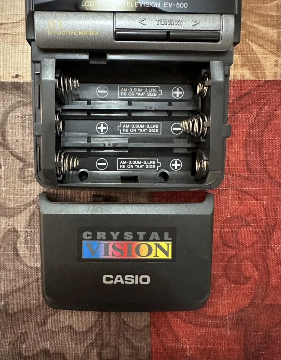 CASIO ポータブルテレビ EV-500 Casio Crystal Vision LCD Portable Color Television - Ev-500