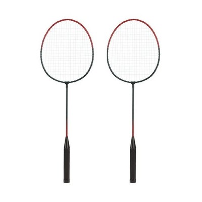 2-teiliges Badmintonschläger Set Anfänger Indoor Outdoor Familie Sport Spielset Go-ds