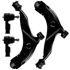 4Pcs Front Lower Control Arm Ball Joint Outer Tie Rod For 96-99 Hyundai Accent