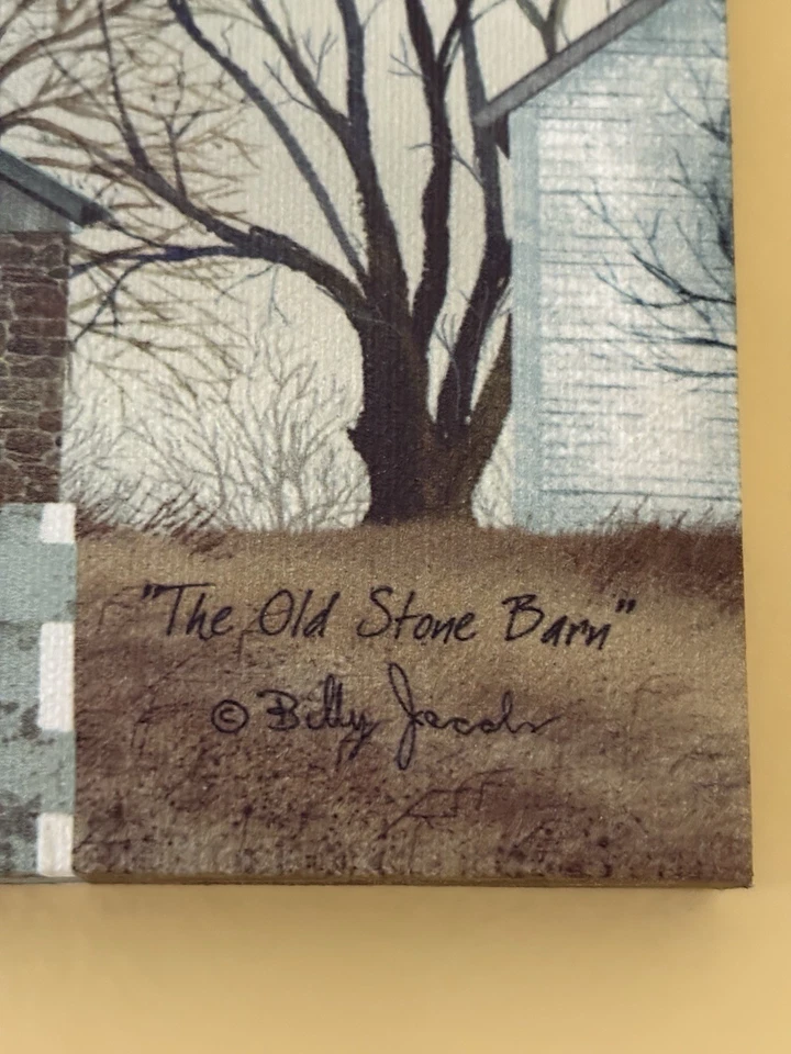 Billy Jacobs “The Old Stone Barn” Canvas Print. Barn Hanging Picture. 6”x10” - Image 4 of 4