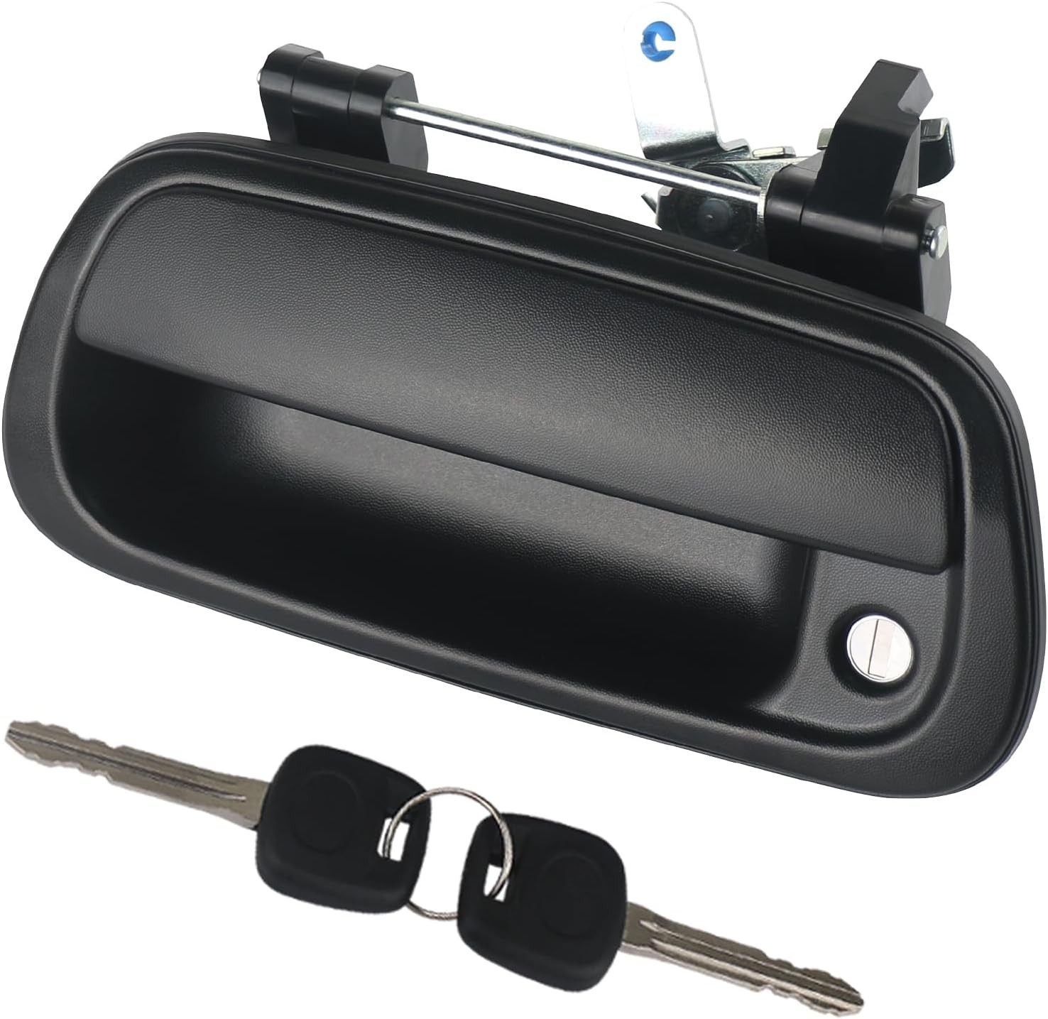 Tailgate Handle Liftgate Latch Handle with Key Lock Cylinder Textured Black Comp