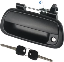 Tailgate Handle Liftgate Latch Handle with Key Lock Cylinder Textured Black Comp