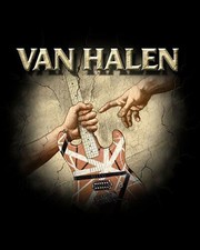 Vintage Van Halen Band Black Short Sleeve Black T-shirt