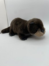 Folkmanis River Otter Plush Hand Puppet 19" Brown Realistic Rat Gopher