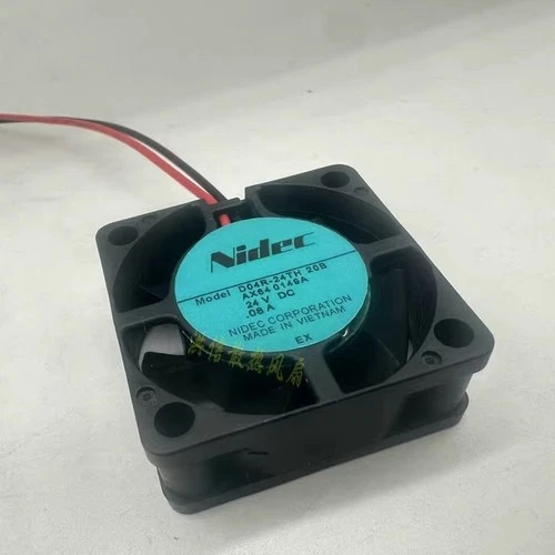 Nidec D04R-24TH 20B DC24V 0.08A 40*40*15MM 2-wire Inverter Cooling Fan