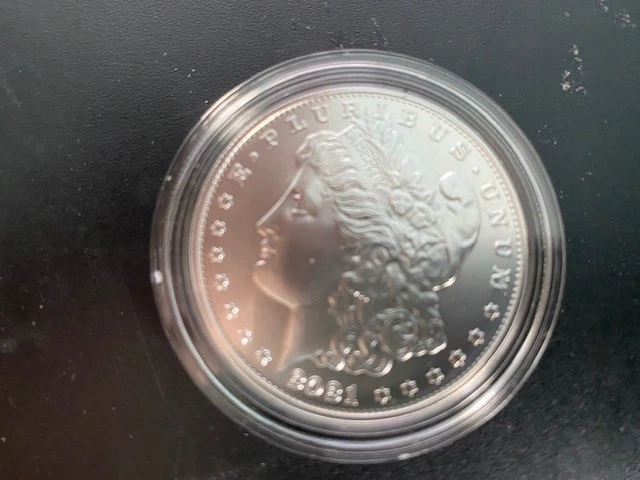 2021 Morgan Silver Dollar CARSON CITY PRIVY CC - In Box with COA - 21 XC - Image 3 of 4