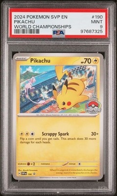 2024 POKEMON SVP EN-SV BLACK STAR PROMO WORLD CHAMPIONSHIPS #190