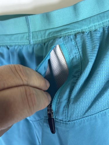 Nike dri-fit running active womens shorts medium Turquoise 2199 - Picture 8 of 11