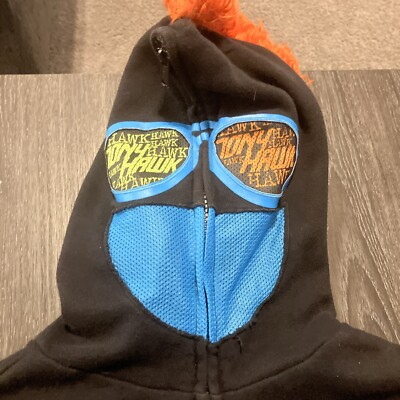 Boy's size medium Tony Hawk Black Full Zipper Hoodie Sweatshirt