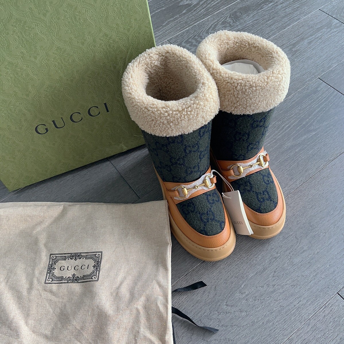 gucci winter boot set