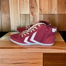 Hummel women s sneakers with zip on side red ...