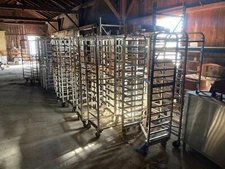 C Lift Aluminum Single Rack Oven Cart Rack