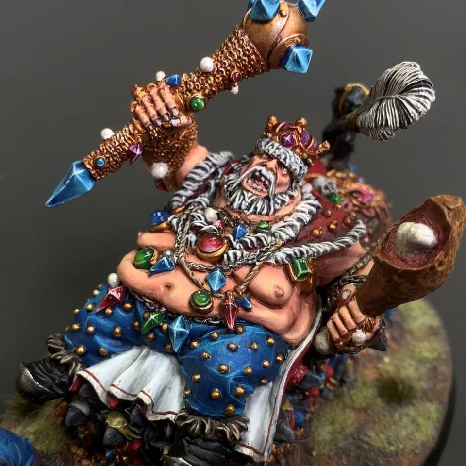 Ogre Kingdoms Overtyrant Greasus Goldtooth Warhammer presale painted Miniatures - Image 2 of 4