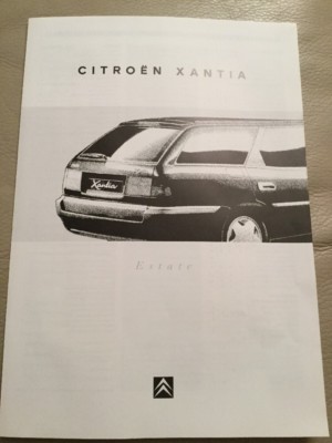 Citroen Xantia Estate Technical Specification - January 1996