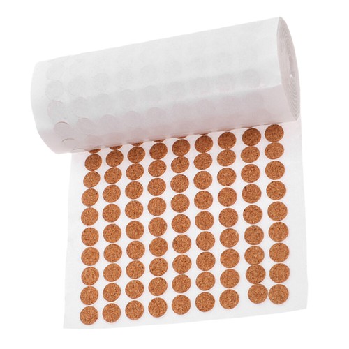 Cork Rubber Pad Protector Anti Slip Furniture Pads Cabinet Cushion Dots - Picture 10 of 12