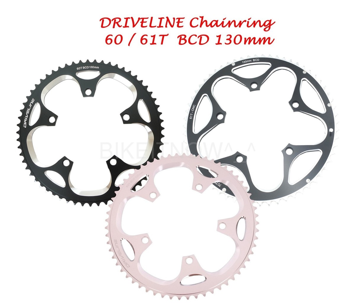 Driveline CNC 7075 Alloy 10/11 Speed Chainring 60/61T, BCD 130mm
